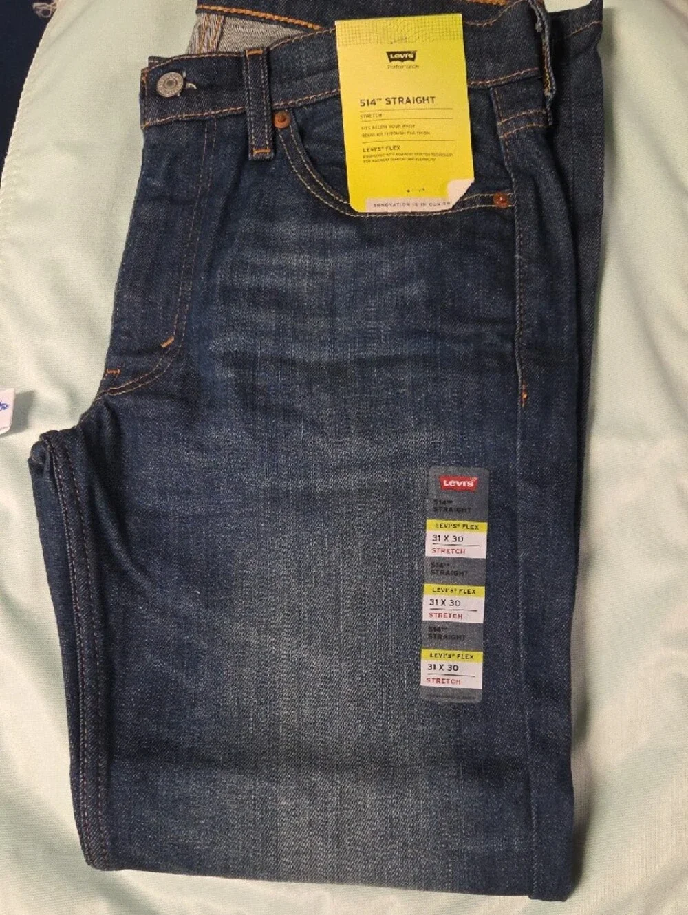 Levi's 514 Dark Blue Straight Fit Men's Jeans